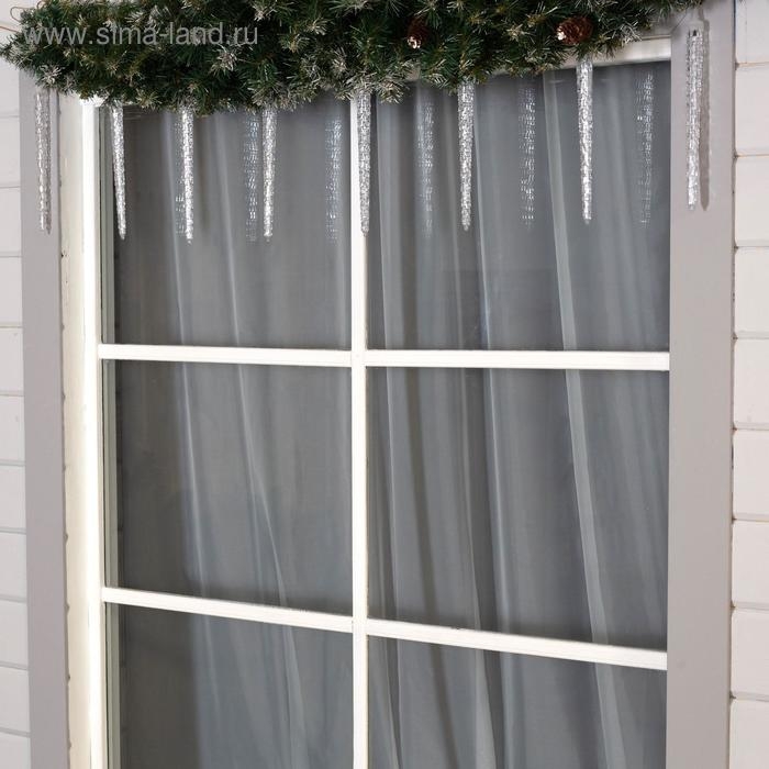 Гирлянда «Сосульки рифленые» 2.5 × 0.3 м, IP65, прозрачная нить, 192 LED, свечение синее с эффектом стекания, 12 В Гирлянда «Сосульки рифленые» 2.5 × 0.3 м, IP65, прозрачная нить, 192 LED, свечение синее с эффектом стекания, 12 В