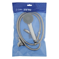 Набор для душа ZEIN Z0401, шланг 150 см, держатель, гайки металл, лейка 1 режим Набор для душа ZEIN Z0401, шланг 150 см, держатель, гайки металл, лейка 1 режим