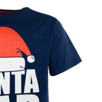 Пижама новогодняя мужская KAFTAN "Santa team", цвет синий/красный, размер 50