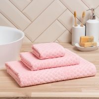 Полотенце махровое Love Life &laquo;Комфорт&raquo; 70х140 см, розовый, 100% хл, 500 гр/м2