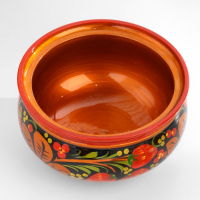 Сахарница, большая, 15&times;10 см, хохлома