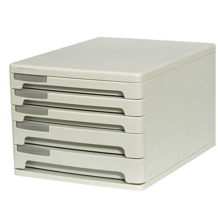 Бокс универсальный ErichKrause Office, 5 отделений, серый Бокс универсальный ErichKrause Office, 5 отделений, серый