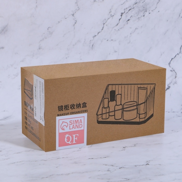 Органайзер для хранения «CALM», 1 секция, 20 × 8,5 × 10 см, цвет полупрозрачный/чёрный/золотистый Органайзер для хранения «CALM», 1 секция, 20 × 8,5 × 10 см, цвет полупрозрачный/чёрный/золотистый