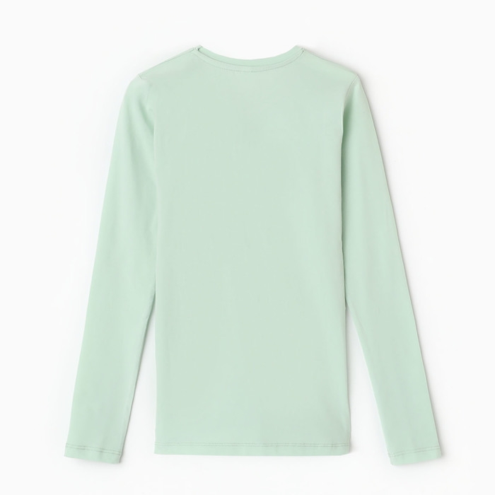 Лонгслив для девочки, цвет мята, рост 176