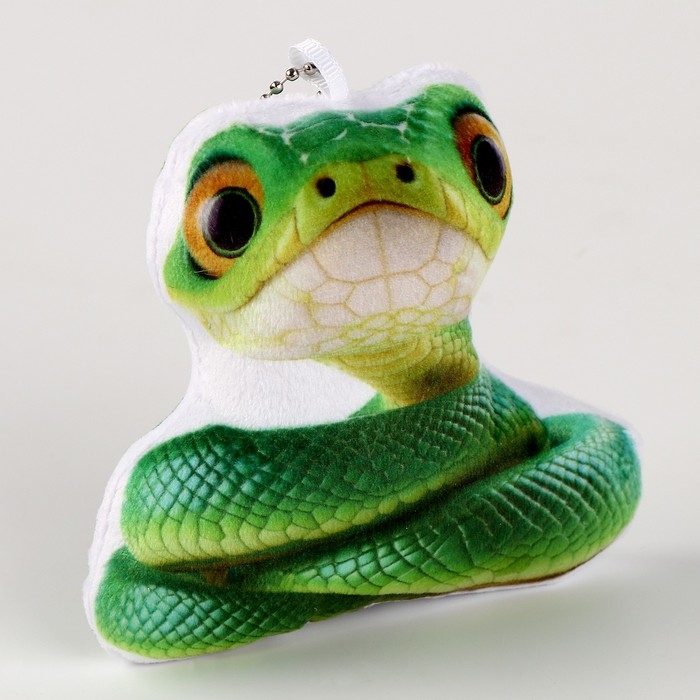 Новый год! Мягкая игрушка на подвесе «Змейка», 11 см, цвет зелёный Новый год! Мягкая игрушка на подвесе «Змейка», 11 см, цвет зелёный