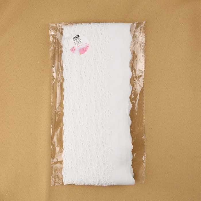 Кружево шитьё 47мм*15&plusmn;1ярд(13,7м&plusmn;1м) белый АУ