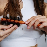 Брашинг &laquo;Натурель&raquo;, d = 1,5/4,5 &times; 22 см, искусственная щетина, цвет &laquo;тёмное дерево&raquo;