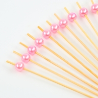 Шпажки для канапе &laquo;Жемчужина&raquo; набор 24 шт., цвет розовый