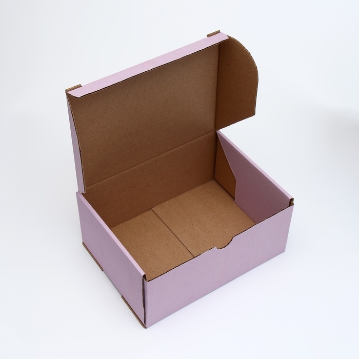 Коробка самосборная, лаванда, 22 х 16,5 х 10 см