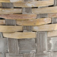 Набор корзин плетеных, D23х18/42 см, D27х19/44 см, D29х19/46 см, 3 шт, серые, бамбук Набор корзин плетеных, D23х18/42 см, D27х19/44 см, D29х19/46 см, 3 шт, серые, бамбук