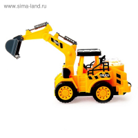 Экскаватор &laquo;Стройка&raquo;, работает от батареек, световые и звуковые эффекты