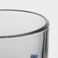 Кружка стеклянная &laquo;Гортензия&raquo;, 300 мл