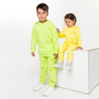 Костюм детский (толстовка, брюки) с НАЧЁСОМ, цвет салатовый, рост 116 см Костюм детский (толстовка, брюки) с НАЧЁСОМ, цвет салатовый, рост 116 см