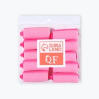 Бигуди с фиксатором, d = 2,5 см, 5,7 см, 10 шт, цвет розовый Бигуди с фиксатором, d = 2,5 см, 5,7 см, 10 шт, цвет розовый