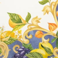 Скатерть Этель Southern fruits d=215 см с ГМВО, 100% хлопок, саржа 190 гр/м2