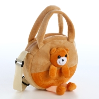 Сумка детская на молнии &laquo;Выбражулька&raquo;, цвет коричневый