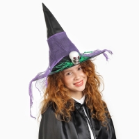 Карнавальная шляпа &laquo;Ведьма&raquo;, цвета МИКС