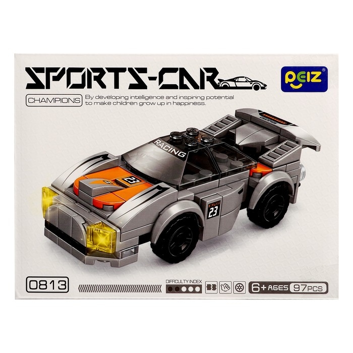 Конструктор Гонка «Спорткар», 97 деталей Конструктор Гонка «Спорткар», 97 деталей