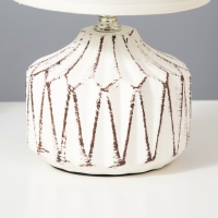 Настольная лампа "Бриджет" Е14 40Вт белый 15х15х25 см RISALUX