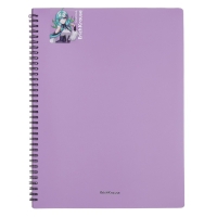 Папка 20 вкладышей на спирали, А4, 600 мкм, ErichKrause "Matt Manga", текстура "песок", микс