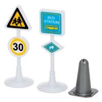 Набор машинок &laquo;Спецтехника&raquo;, 3 шт, дорожные знаки, МИКС