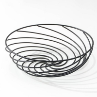 Фруктовница Доляна &laquo;Гипноз&raquo;, 30&times;30&times;8,5 см, цвет чёрный