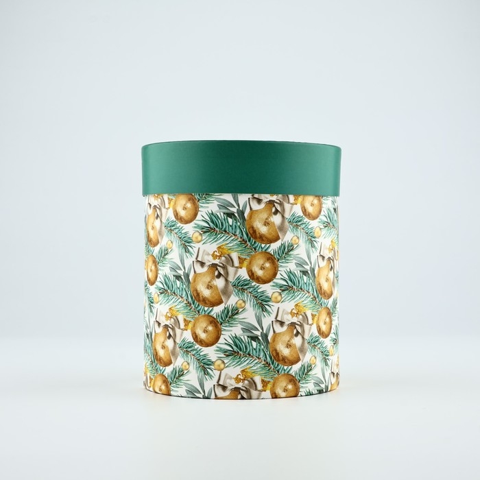 Коробка подарочная круглая &laquo;Счастья в новом году&raquo;, 12 х 16 см, Новый год