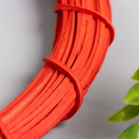 Кольцо ротанг для изготовления ловца снов "Красный" d=20 см Кольцо ротанг для изготовления ловца снов "Красный" d=20 см