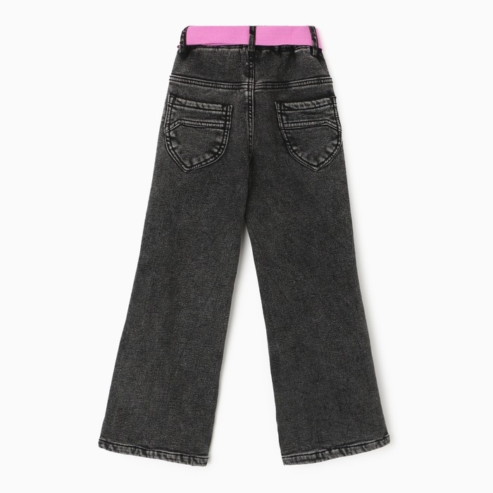 Джинсы для девочек, НАЧЁС, цвет серый, рост 128 см
