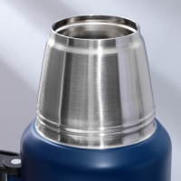 Термос &laquo;Рыбы много не бывает&raquo;, 1.2 л, синий, сохраняет тепло 16-18 ч