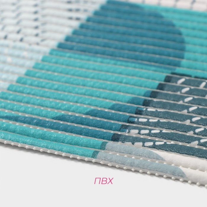 Коврик для дома Доляна &laquo;Пауль&raquo;, 40&times;65 см, цвет бирюзовый