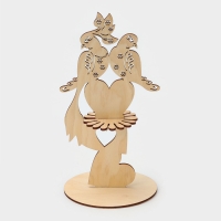 Салфетница деревянная &laquo;Голубки&raquo;, 25&times;13&times;13 см