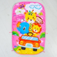 Развивающий коврик «Жирафик», с пианино, розовый Развивающий коврик «Жирафик», с пианино, розовый