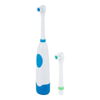 Электрическая зубная щетка HOMESTAR HS-6005, вращательная, 6500 об/мин, 2 насадки, синяя Электрическая зубная щетка HOMESTAR HS-6005, вращательная, 6500 об/мин, 2 насадки, синяя