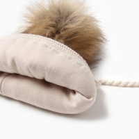 Шапка детская MINAKU с утеплителем, р-р 44-46, цвет молочный Шапка детская MINAKU с утеплителем, р-р 44-46, цвет молочный