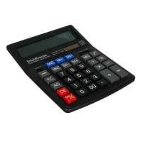 Калькулятор настольный 12-разрядный ErichKrause DC-777-12N, чёрный Калькулятор настольный 12-разрядный ErichKrause DC-777-12N, чёрный