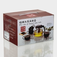 Набор чайный из стекла &laquo;Клео&raquo;, 5 предметов: чайник 900 мл, 4 кружки 150 мл