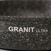 Сковорода Granit ultra original, d=28 см, съёмная ручка, антипригарное покрытие, цвет чёрный Сковорода Granit ultra original, d=28 см, съёмная ручка, антипригарное покрытие, цвет чёрный