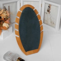 Подставка под кулоны, цепи &laquo;Овал&raquo; 5 мест, 16&times;7&times;27 см, цвет морской