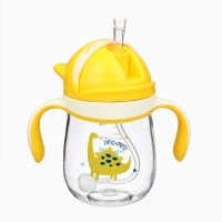 Поильник детский M&B «Котик» с трубочкой, от 9 мес., 280 мл., цвет молочно-желтый Поильник детский M&B «Котик» с трубочкой, от 9 мес., 280 мл., цвет молочно-желтый