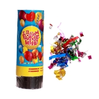 Хлопушка пружинная «С Днём Рождения», шарики, конфетти, фольга, серпантин, 11см Хлопушка пружинная «С Днём Рождения», шарики, конфетти, фольга, серпантин, 11см