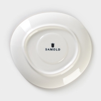 Чайная пара фарфоровая Samold &laquo;Хорека Графит&raquo;, 250 мл, 12х9х7 см, 2 предмета