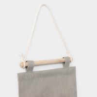 Органайзер подвесной с карманами Доляна &laquo;Котейка&raquo;, 3 отделения, 59&times;20 см, цвет бежевый