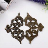 Уголок металл "Ажурный" (набор 2 шт) 4,5х4,5 см Уголок металл "Ажурный" (набор 2 шт) 4,5х4,5 см