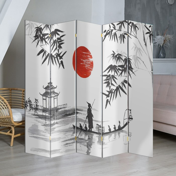 Ширма "Бамбук. Декор 4", 250 х 160 см
