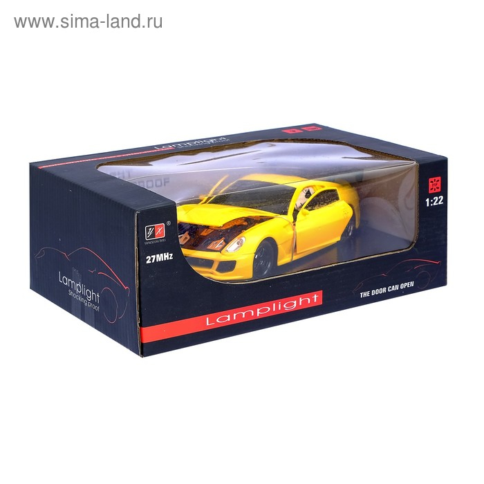 Машина радиоуправляемая «Спорткар», открываются двери и капот, 1:22, работает от батареек, МИКС Машина радиоуправляемая «Спорткар», открываются двери и капот, 1:22, работает от батареек, МИКС
