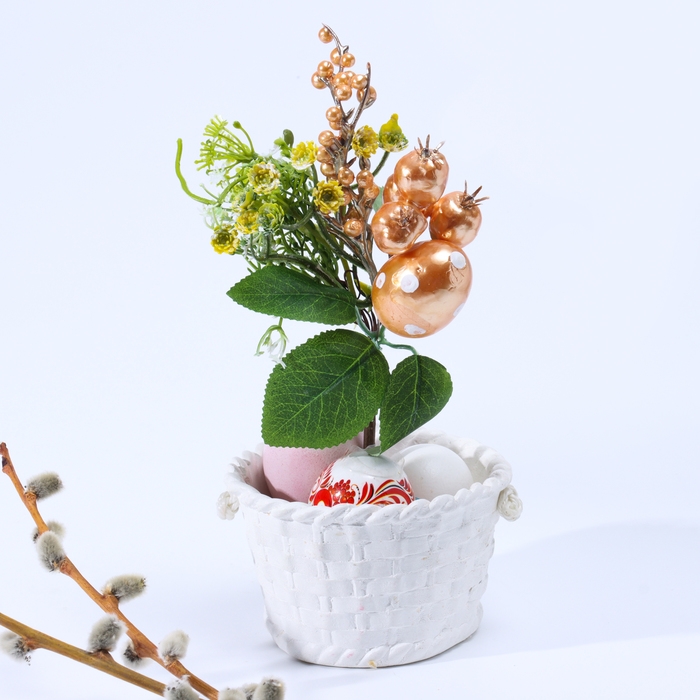 Пасхальный декор»Яйца оранжевого цвета» 7 × 14 × 25 см Пасхальный декор»Яйца оранжевого цвета» 7 × 14 × 25 см