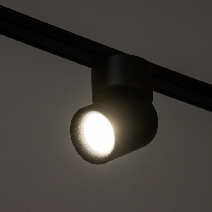 Светильник трековый SLIM Светильник трековый SLIM "Бочонок" LED 10Вт 3000K-6000К 48V CRI90 черный 6,3х6,3х14,5см