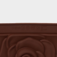 Форма для шоколада Доляна «Роза», силикон, 17,5×10,5×1 см, цвет коричневый Форма для шоколада Доляна «Роза», силикон, 17,5×10,5×1 см, цвет коричневый