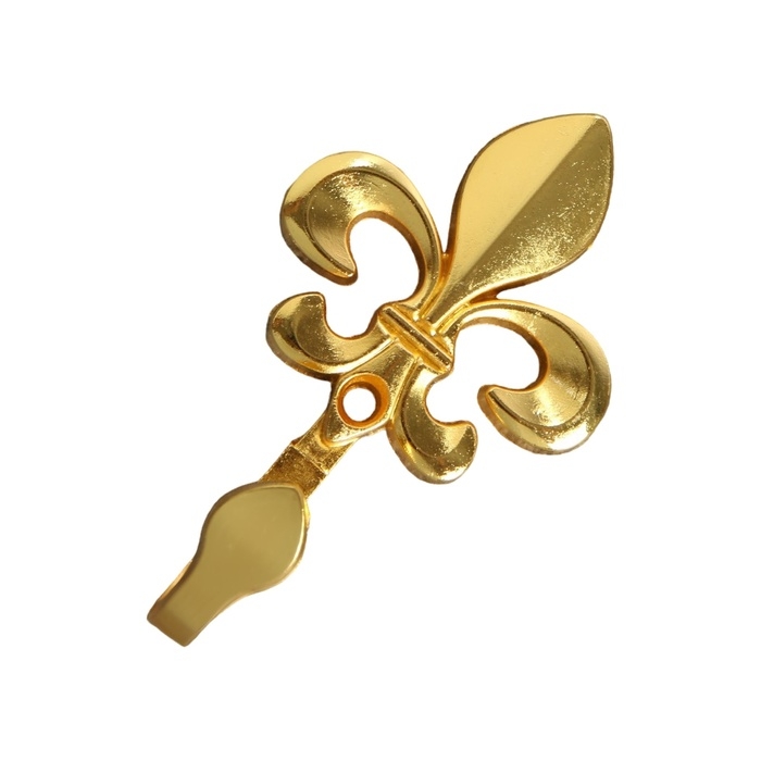 Крючок однорожковый для штор CAPPIO KC113, цвет золото, 2 шт